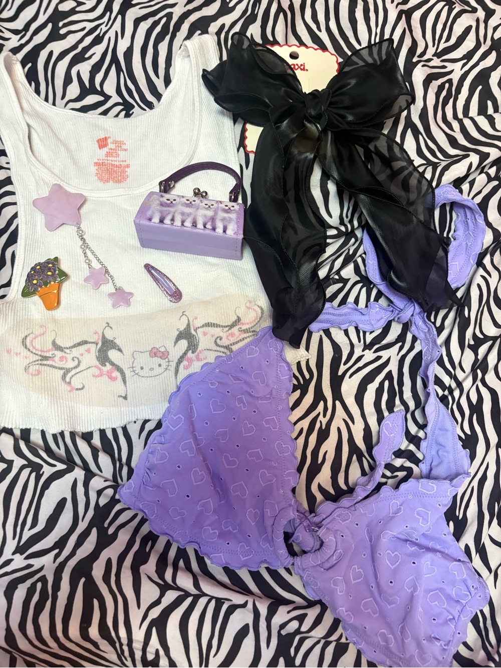 Purple party outfit